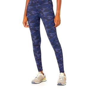 Core 10 Women's 2X Blue Camo All Day Comfort High-Waist Full-Length Yoga Legging